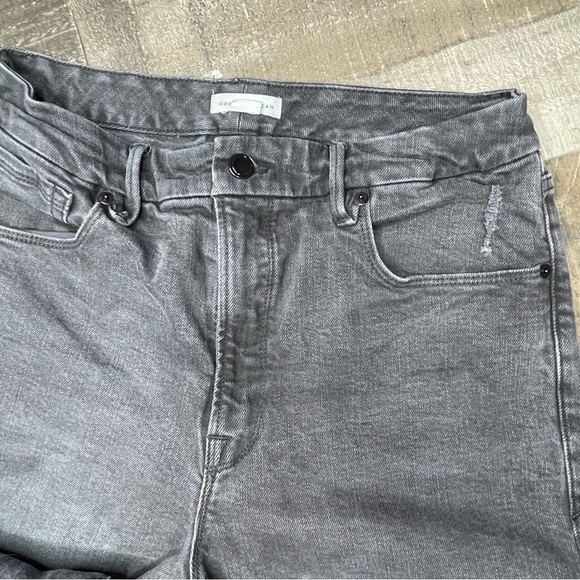 Good American Womens Plus Distressed Mid-Rise Straight Leg Jeans size 14/32 - Picture 8 of 16